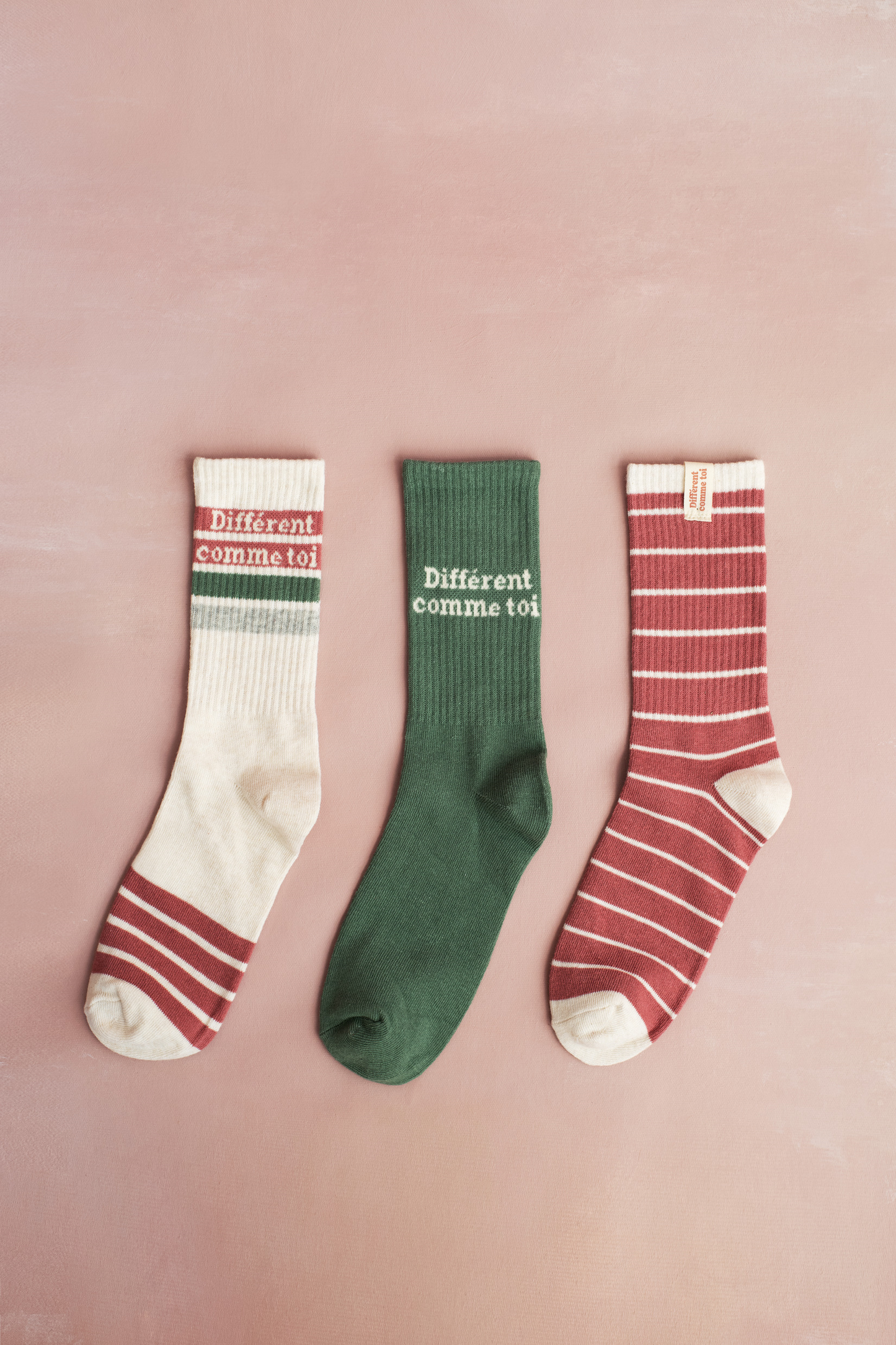 Trio de chaussettes (taille femme 6-10)