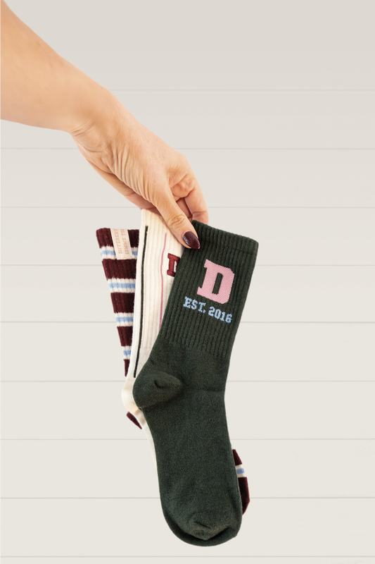 Trio de chaussettes (taille femme 6-10)
