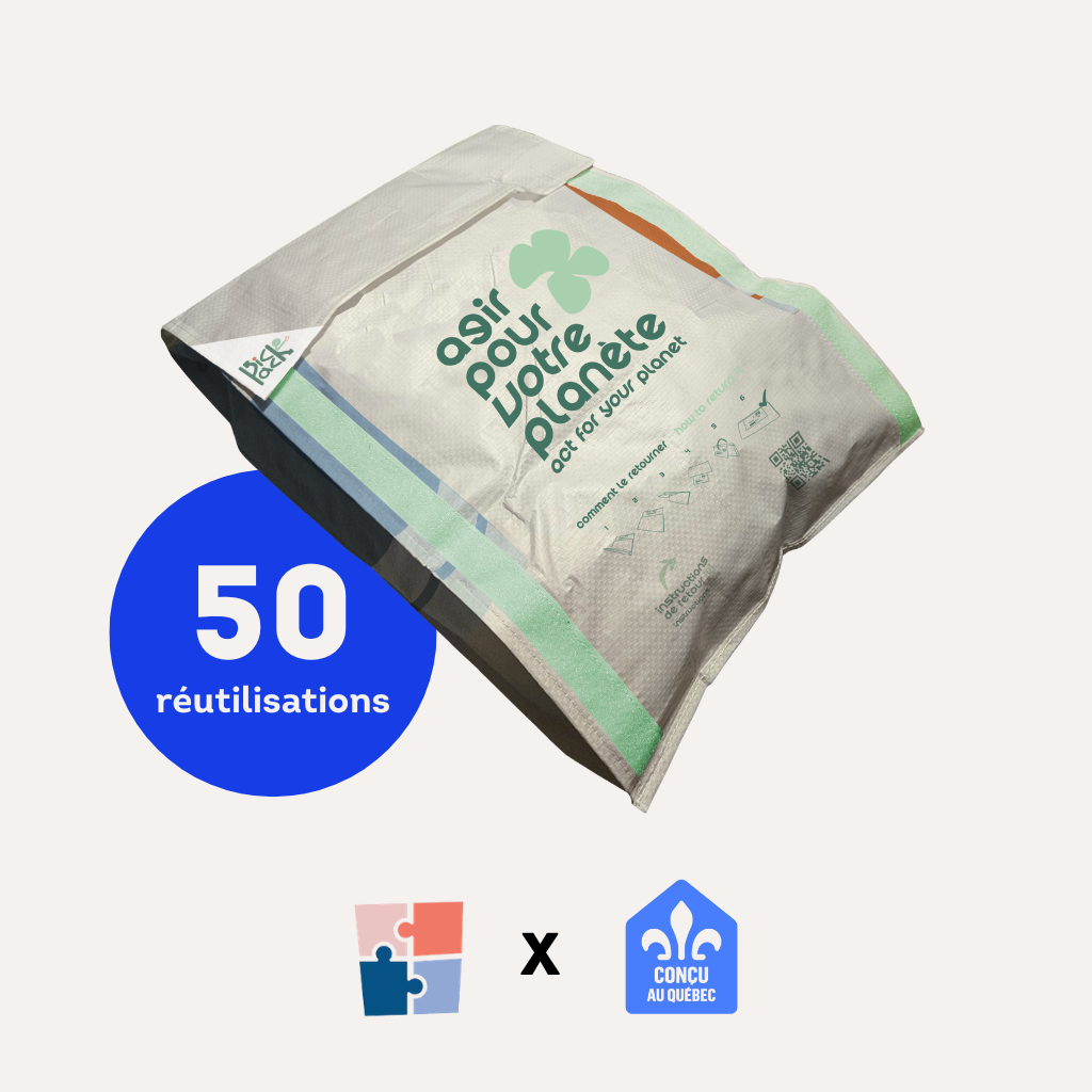 Colis PickPack réutilisable 50x 💚 Fièrement QUÉBÉCOIS, courez la chance de gagner votre commande!