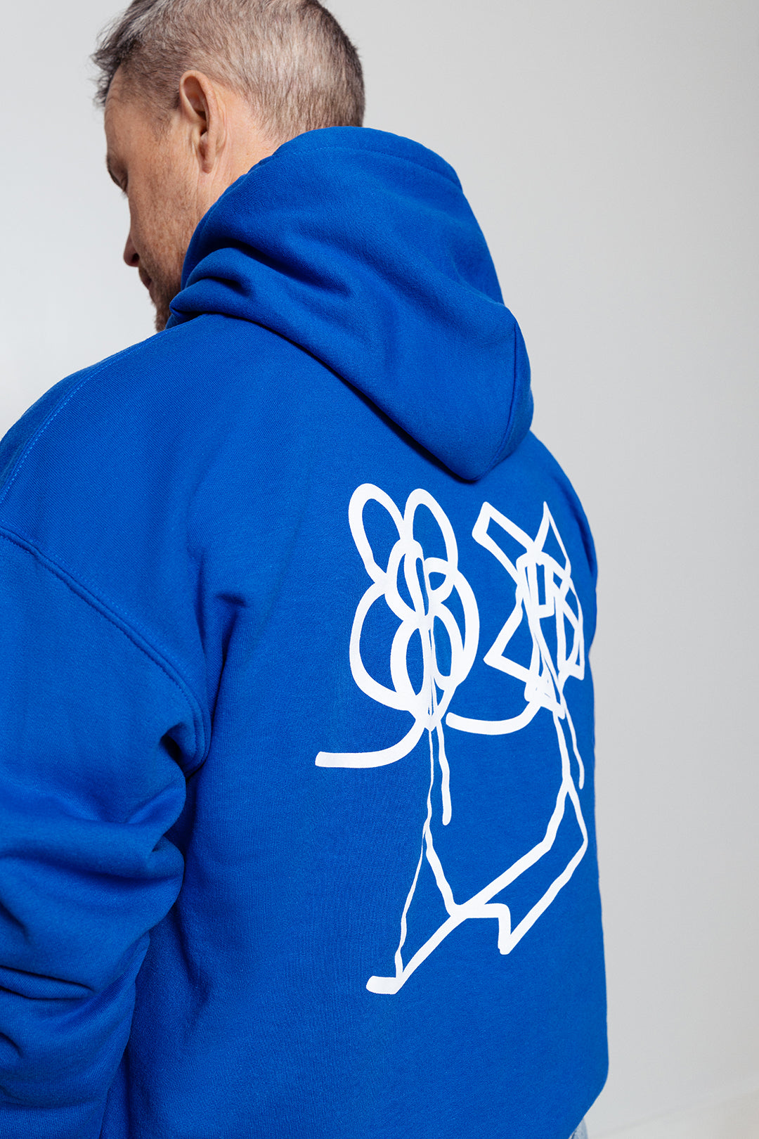 Molleton à capuchon Différent comme toi - adulte - bleu royal (illustration par LeBicar)